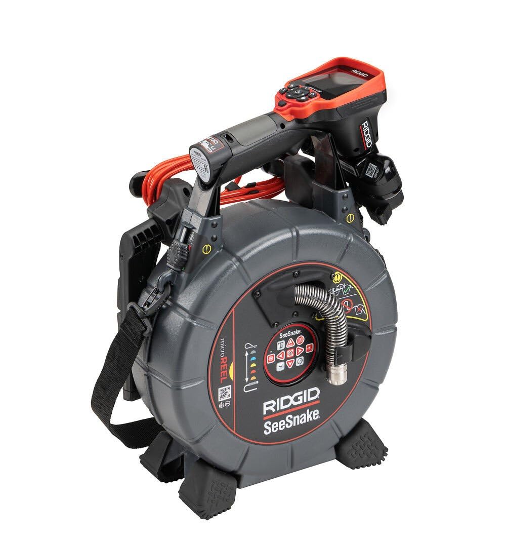 RIDGID 70828 SeeSnake APX MicroReel Video Camera Inspection System, Includes CA-350 with Adapter, Dock Handle, Kickstand, and 12-Volt Batter image 1