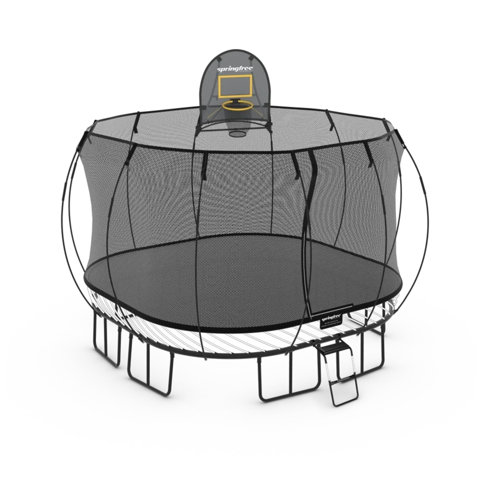 11' x 11' Large Square Springfree Trampoline Ultimate Bundle image 1