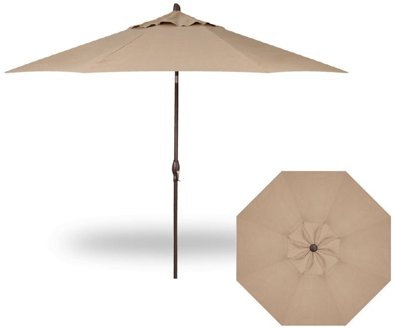 11' Collar Tilt Market Bronze Frame Sand Canopy Umbrella image 1