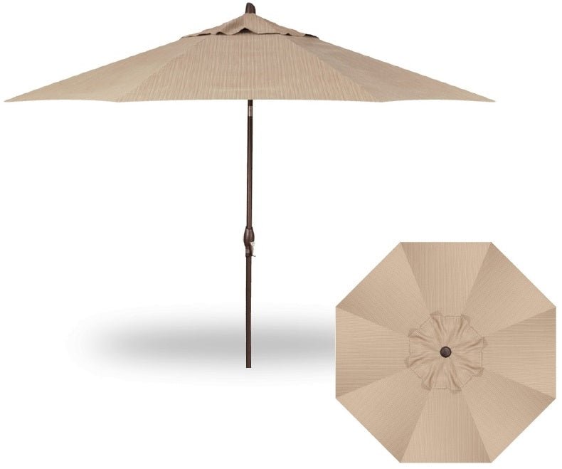11' Collar Tilt Market Bronze Frame Ridge Beach Canopy Umbrella image 1