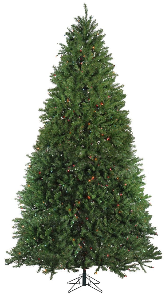 12' New Carrington Instant Lite Pole Pre-Lit Artificial Christmas Tree image 1