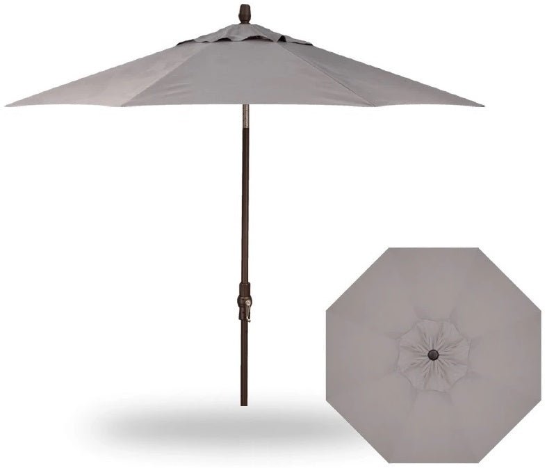 11' Collar Tilt Market Black Frame Boulder Canopy Umbrella image 1