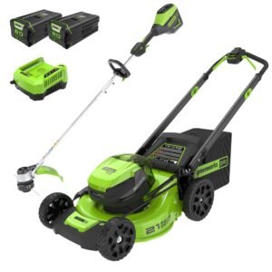 80V 21" Cordless Battery 4-in-1 Push Mower & 16" String Trimmer Combo Kit w/ (1) 4.0Ah Battery & (1) Rapid Charger