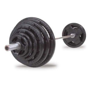 Body-Solid 300 lb Olympic Rubber Grip Weight Set