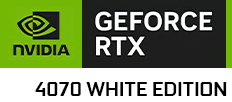 NVIDIA® GeForce RTX™ 4070 12GB GDDR6X WHITE EDITION