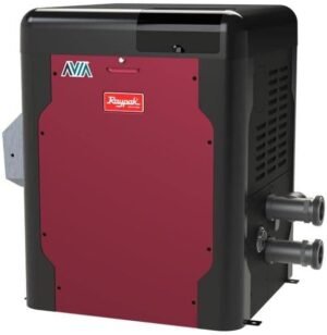 Raypak AVIA 264K BTU Natural Gas Pool Heater – WiFi Enabled & Smart Control (P-R264A-EN-C / 018032)