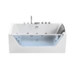 Empava 67 in. Whirlpool Rectangular Bathtub - EMPV-67JT408LED