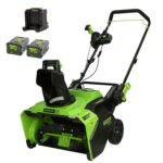 60V 22" Cordless Battery Single-Stage Snow Blower w/ Two (2) 5.0 Ah Batteries & Dual-Port Charger