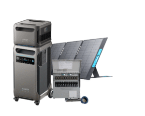 Anker SOLIX F3800 + Expansion Battery + Transfer Switch Kit + PS400 Solar Panel 400W (7680Wh in total)