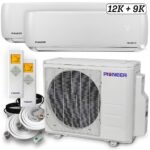 Dual 21000 BTU 1.75-Ton 21 SEER2 Multi (2) Zone Wall Mount Air Conditioner Heat Pump 230-Volt