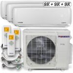 Triple 27,000 BTU 2.25-Ton 23.5 SEER2 Multi (3) Zone Wall Mount Air Conditioner Heat Pump 230-Volt