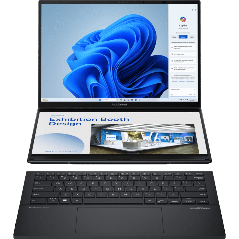 ASUS Zenbook Duo UX8406CA-PS99T Dual-Touchscreen Laptop