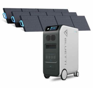 BLUETTI EP500 Solar Power Station + PV200L Home Battery Back Up