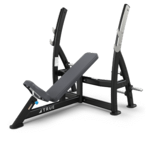 True XFW-7200 Incline Press Bench with Plate Holders