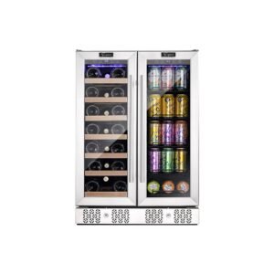 Empava 24" Dual Zone Wine Cooler & Beverage Fridge BR03D