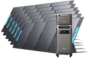 Anker SOLIX F3800 + Expansion Battery + PS400 Solar Panel * 6 (7680Wh in total)