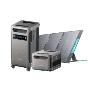 Anker SOLIX F3800 + Expansion Battery + PS400 Solar Panel (7680Wh in total) + FREE Protective Bag