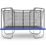 15' Square Trampoline - Blue