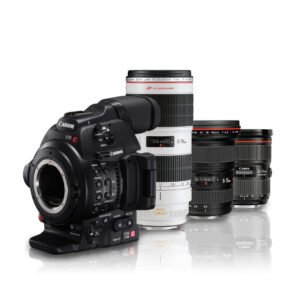 Canon EOS C100 Mark II Dual Pixel AF Triple Lens Kit (16-35mm f2.8L, 24-70mm f2.8L, 70-200mm f2.8L)
