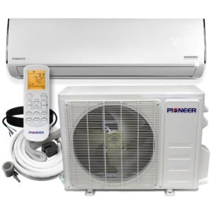 Pioneer® Diamante Pro Series 24,000 BTU 19 SEER2 Ductless Mini-Split Air Conditioner Inverter+ Heat Pump Full Set 230V with 16 Ft. Kit