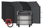 Special Bundle: EcoFlow Delta Pro Ultra Solar Generator with 4x 400W Foldable Solar Panels - 12,288 Wh