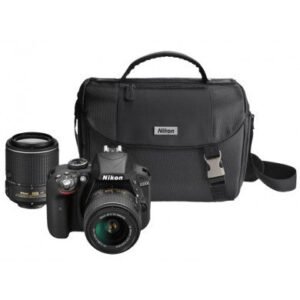 Nikon D3300 Digital SLR Camera 2 Lens Kit (18-55mm and 55-200mm ) + Bag