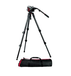 Manfrotto Video 504HD, 535K Carbon Fiber Video Tripod System w/Bag
