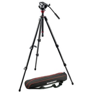 Manfrotto Video MVH500AH Pro Fluid Head with 755CX3 Tripod and Bag