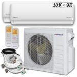 Dual Split 27000 BTU 2.25-Ton Diamante Ultra Wi-Fi 22 SEER2 Energy-Star Multi (2) Zone Wall Mount Air Conditioner Heat Pump 230-Volt